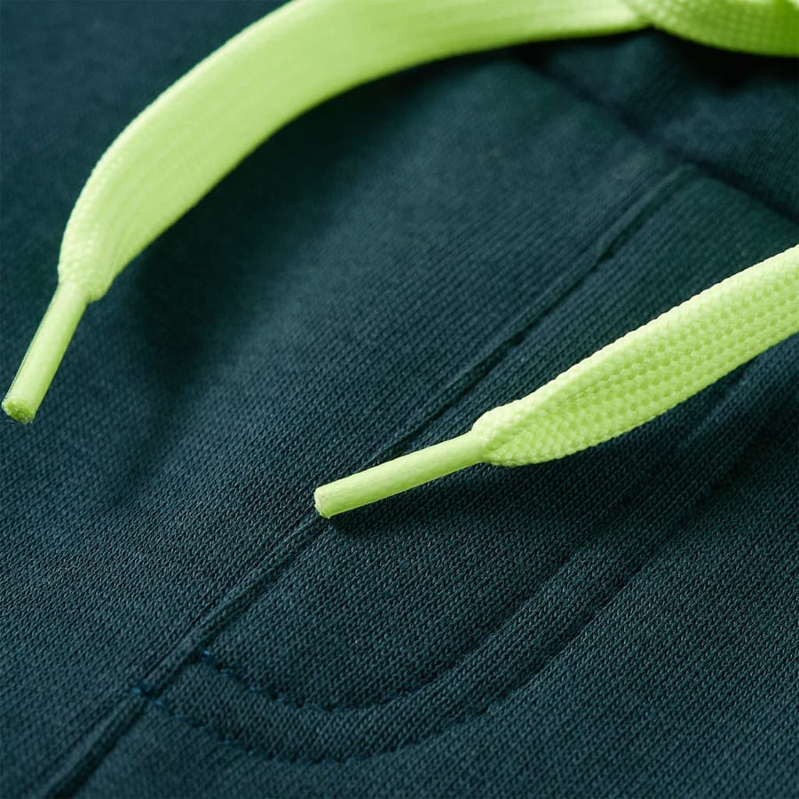 Kinderjoggingbroek met trekkoord 92 mosgroen 92
