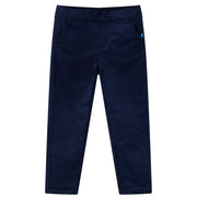 Kinderbroek 104 donkermarineblauw katoen