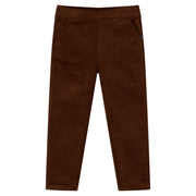 Kinderbroek 92 katoen elastaan cognac