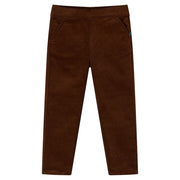 Kinderbroek 104 cm cognac katoen elastaan