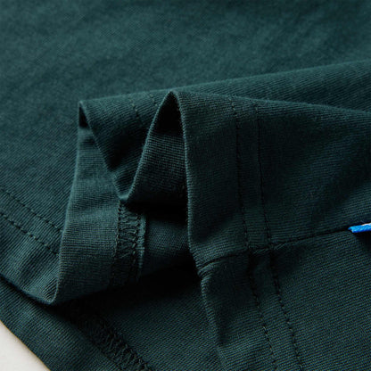 Kindershirt met lange mouwen 104 donkergroen 104