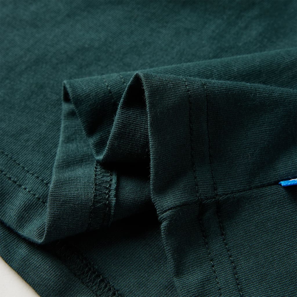 Kindershirt met lange mouwen 116 donkergroen 116