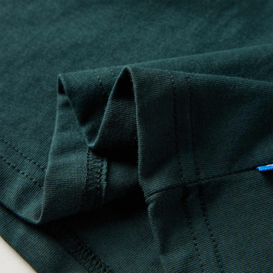 Kindershirt met lange mouwen 128 donkergroen 128