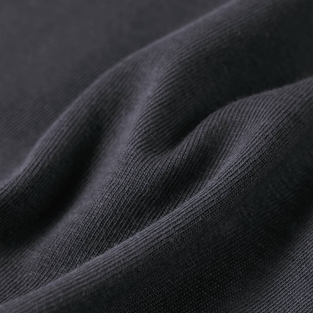 Kindershirt met lange mouwen 92 antracietkleurig 92