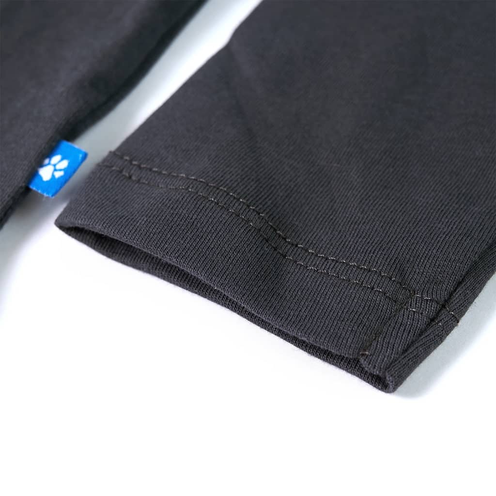 Kindershirt met lange mouwen 104 antracietkleurig 104