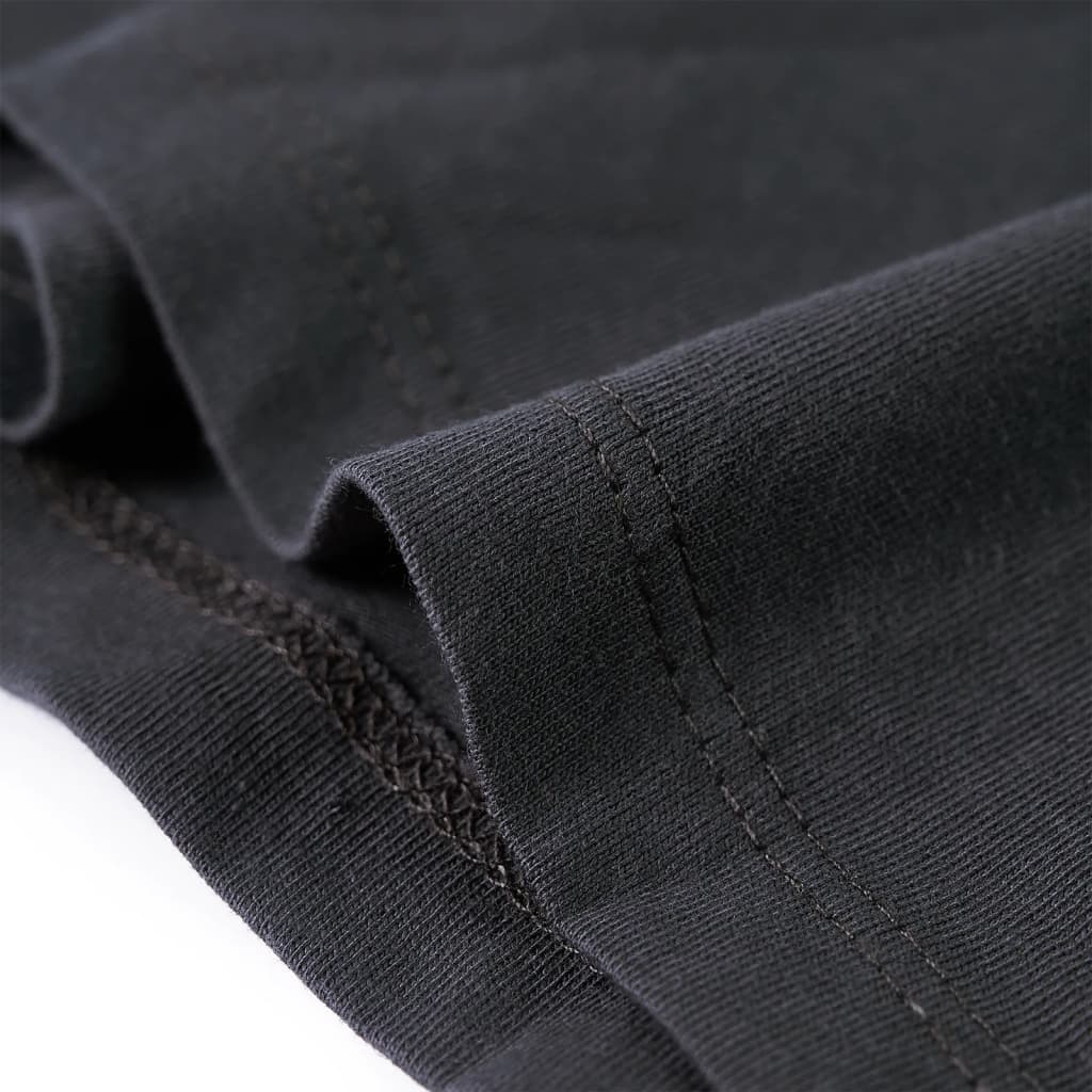 Kindershirt met lange mouwen 128 antracietkleurig 128