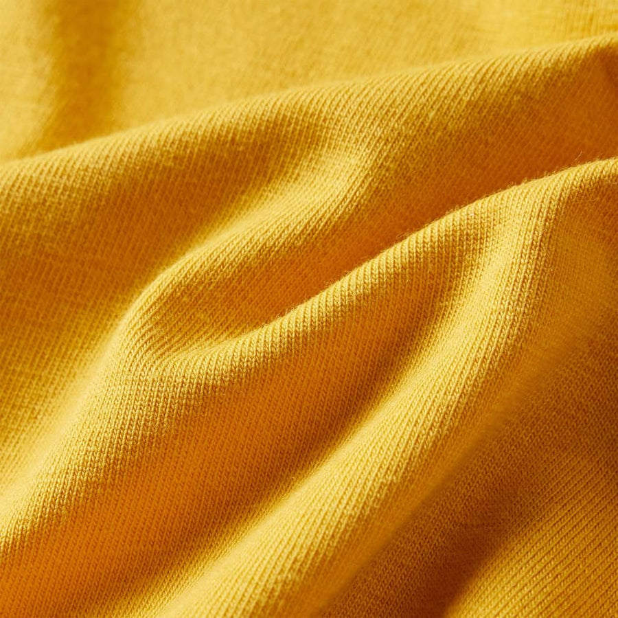 Kindershirt met lange mouwen 104 donker okerkleurig Oker
