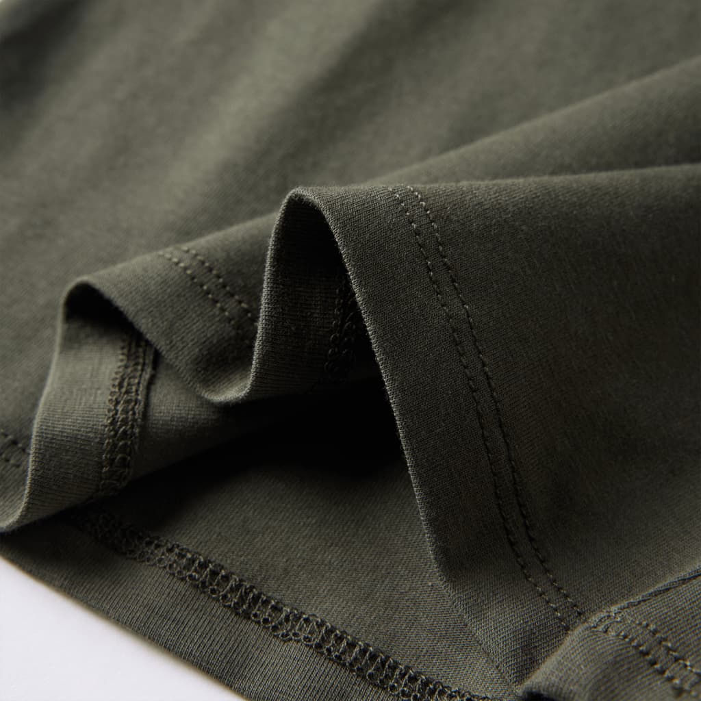 Kindershirt met lange mouwen 104 kakikleurig Kaki 104