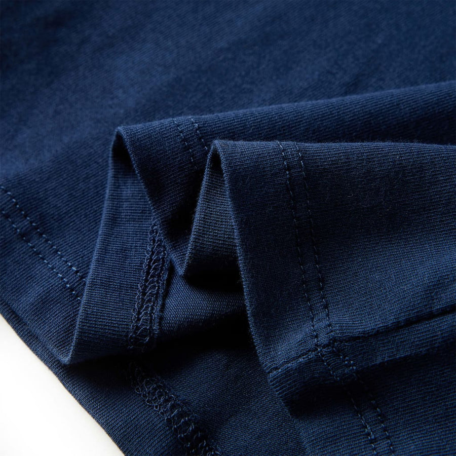 Kindershirt met lange mouwen 116 marineblauw Marineblauw 116