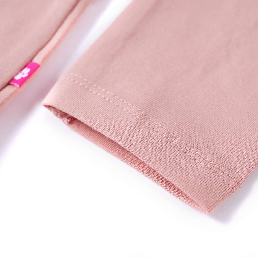 Kindershirt met lange mouwen 104 lichtroze lichtroze
