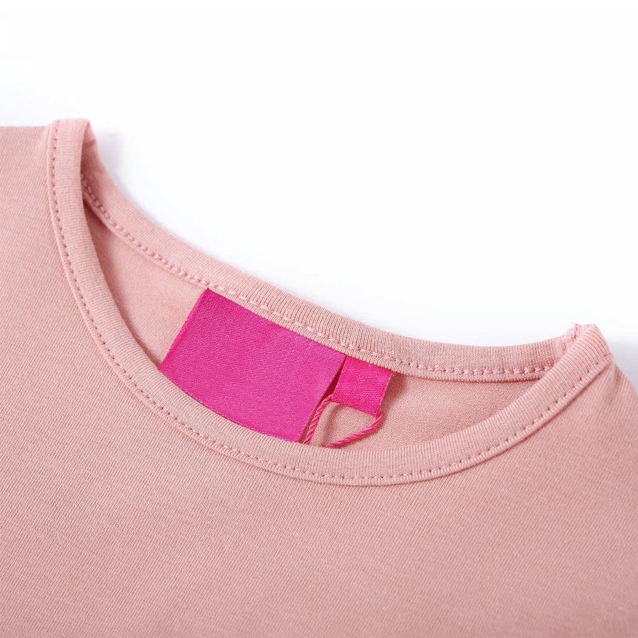 Kindershirt met lange mouwen 116 lichtroze lichtroze