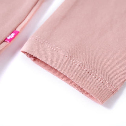 Kindershirt met lange mouwen 128 lichtroze lichtroze