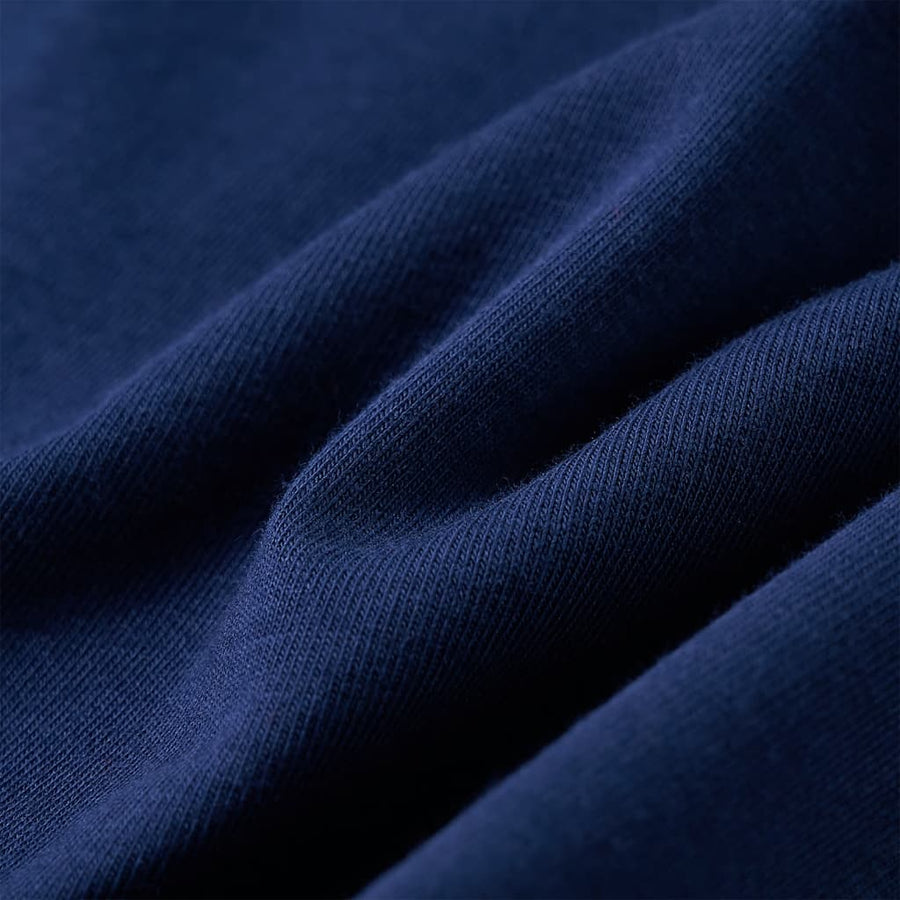 Kindershirt met lange mouwen 128 marineblauw Marineblauw 128