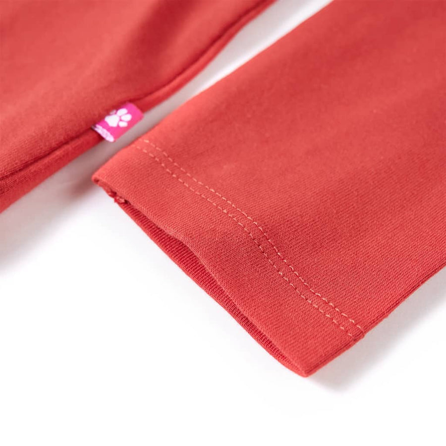 Kindershirt met lange mouwen 128 roodbruin Rood 128