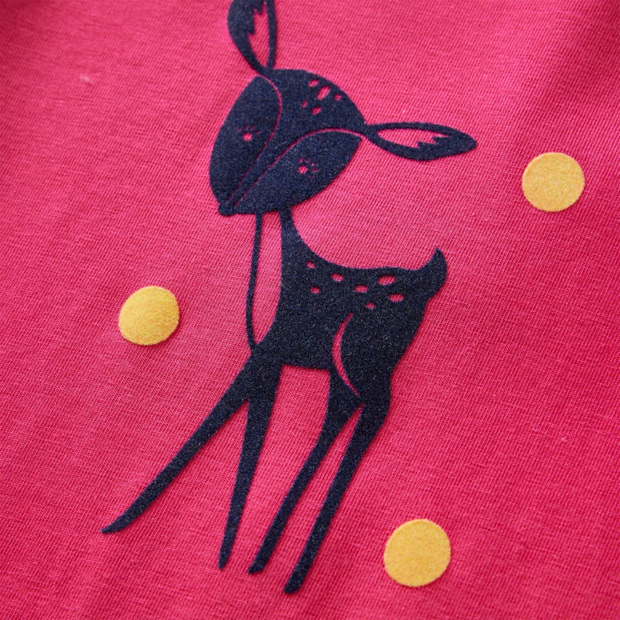 Kindershirt met lange mouwen 104 felroze Roze