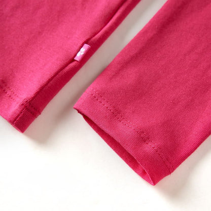 Kindershirt met lange mouwen 104 felroze Roze
