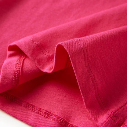 Kindershirt met lange mouwen 104 felroze Roze