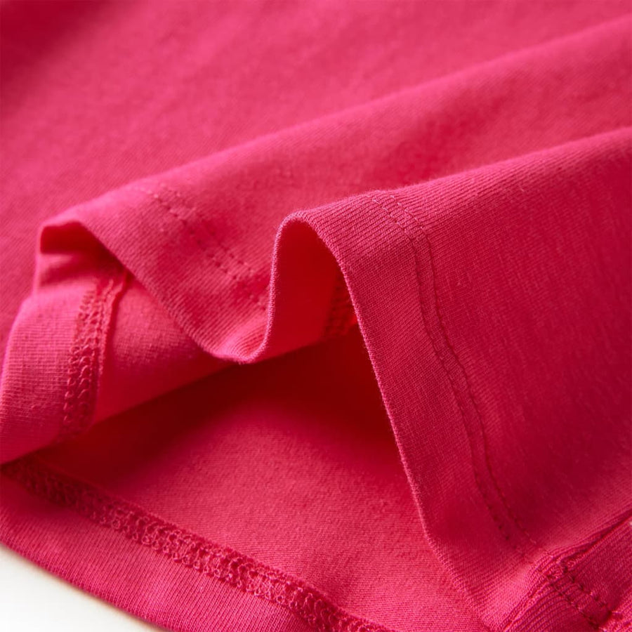 Kindershirt met lange mouwen 116 felroze Roze