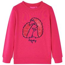 Kindertrui 116 felroze Roze 116