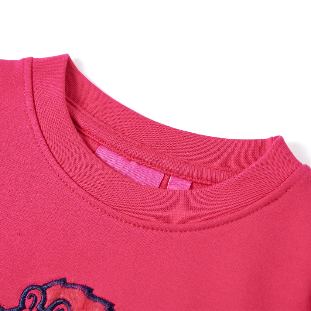 Kindertrui 116 felroze Roze 116