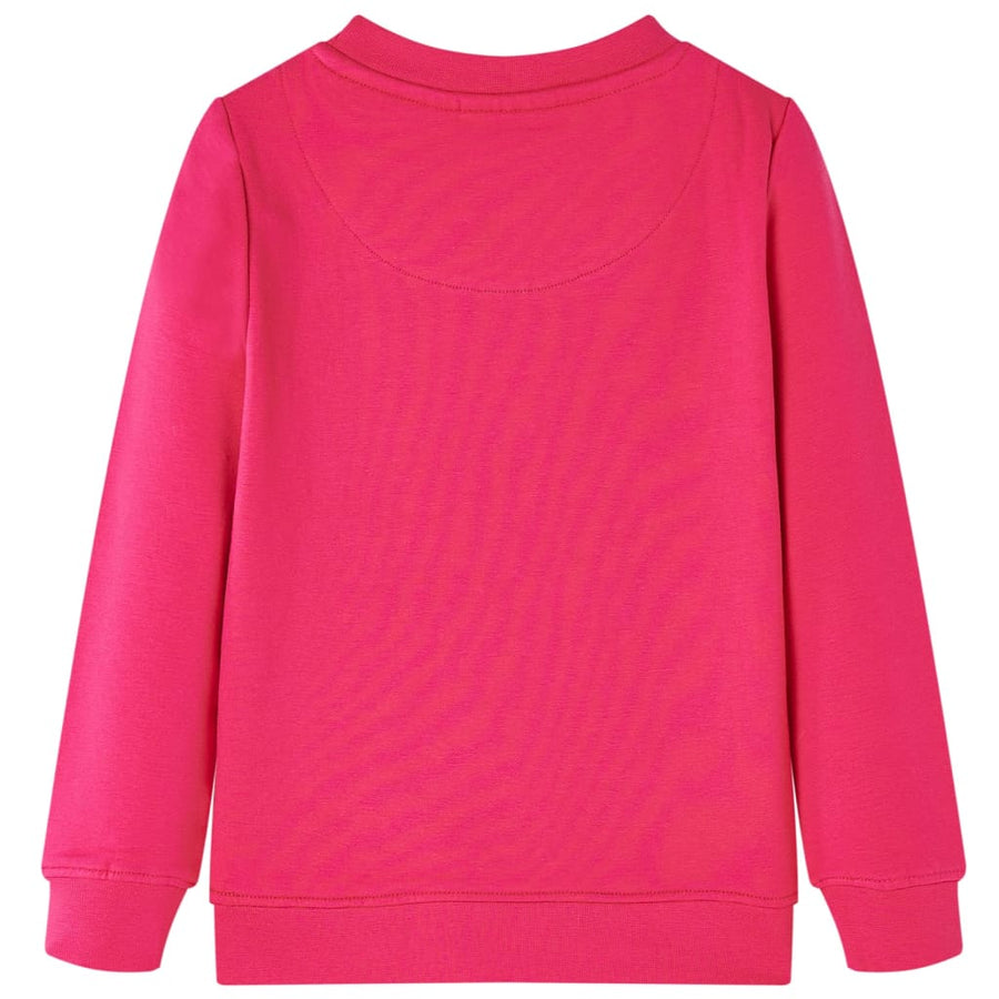 Kindertrui 128 felroze Roze 128