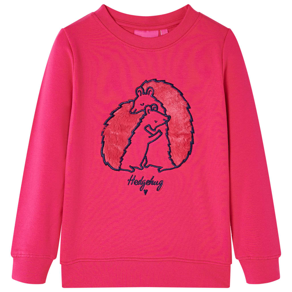 Kindertrui 140 felroze Roze