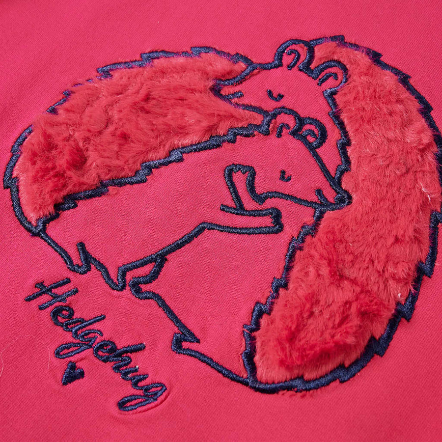 Kindertrui 140 felroze Roze
