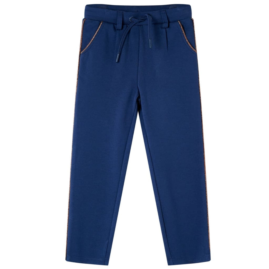 Kinderbroek met trekkoord 92 marineblauw
