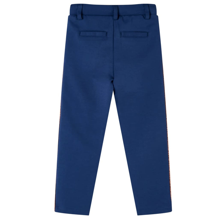 Kinderbroek met trekkoord 92 marineblauw