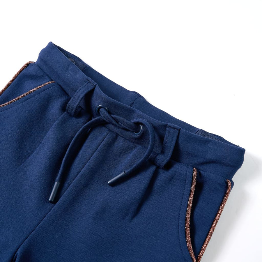 Kinderbroek met trekkoord 92 marineblauw