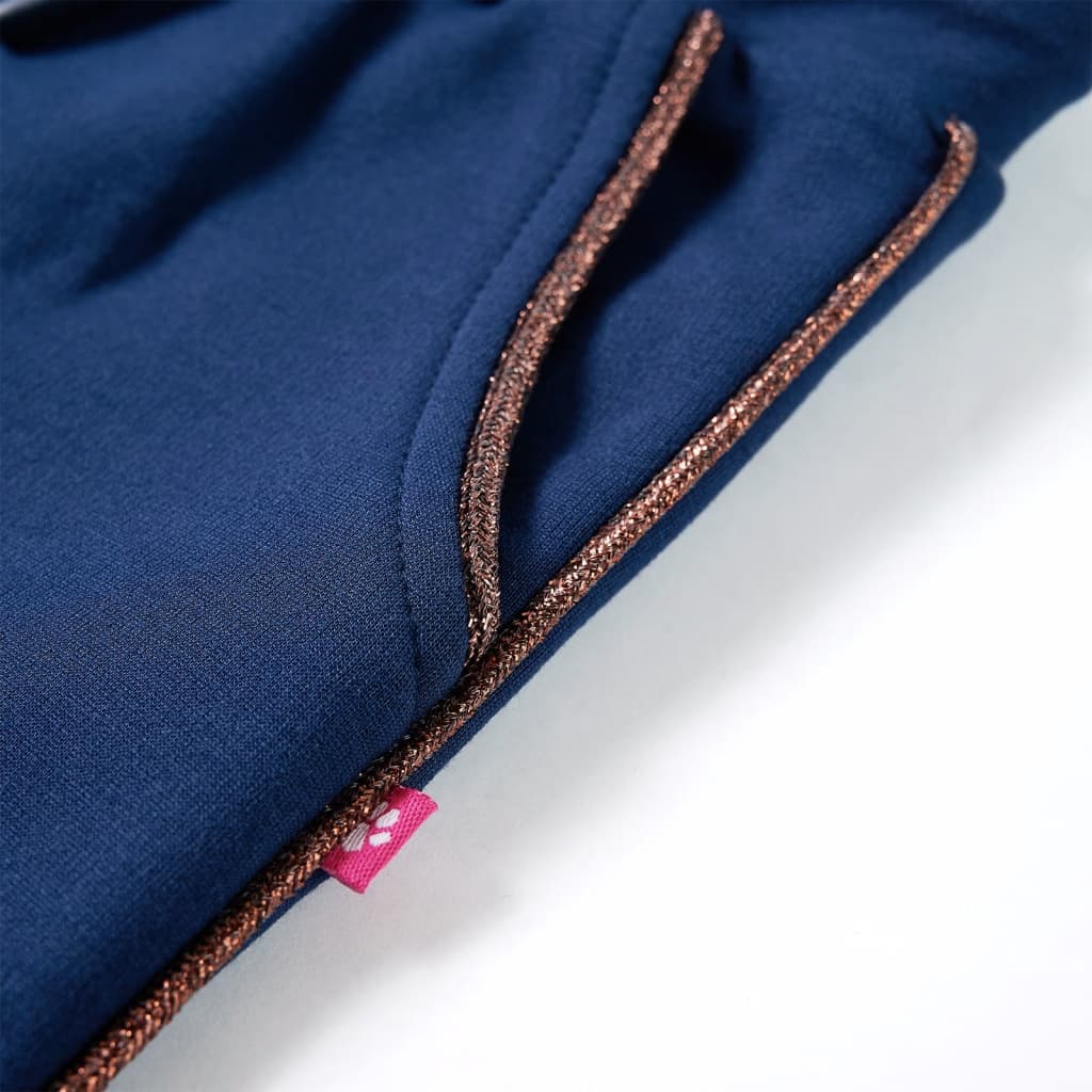 Kinderbroek met trekkoord 92 marineblauw
