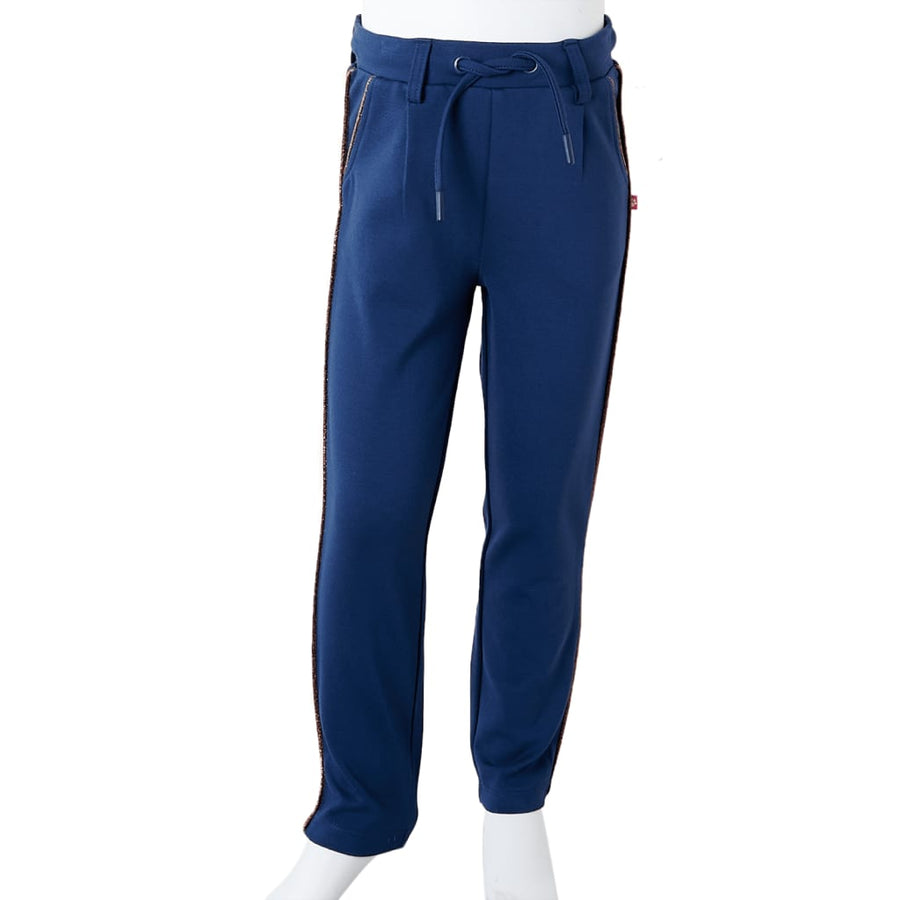 Kinderbroek met trekkoord 92 marineblauw