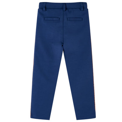 Kinderbroek met trekkoord 140 marineblauw 140