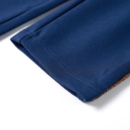 Kinderbroek met trekkoord 140 marineblauw 140