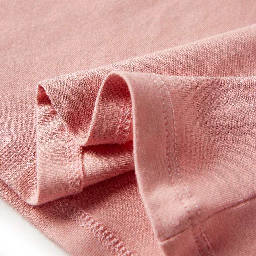 Kindershirt met lange mouwen 128 lichtroze lichtroze