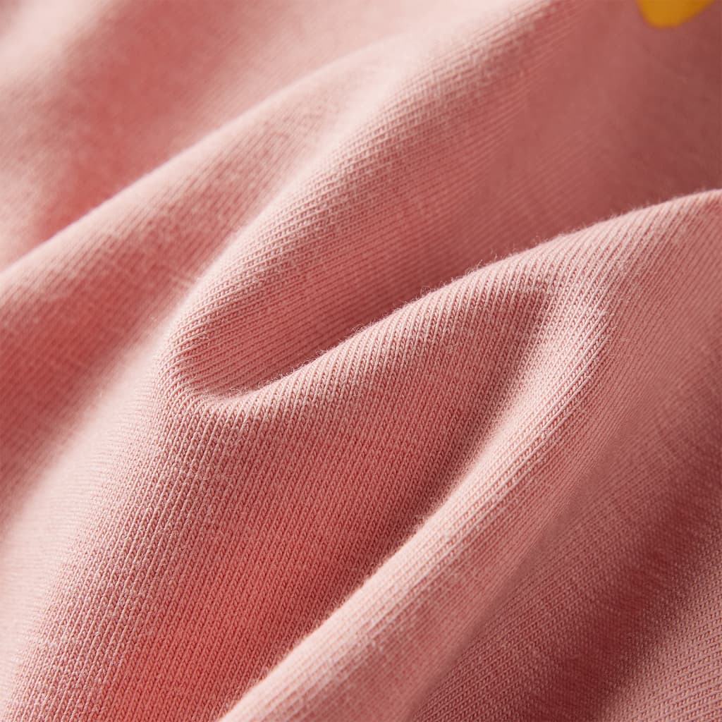 Kindershirt met lange mouwen 128 lichtroze lichtroze