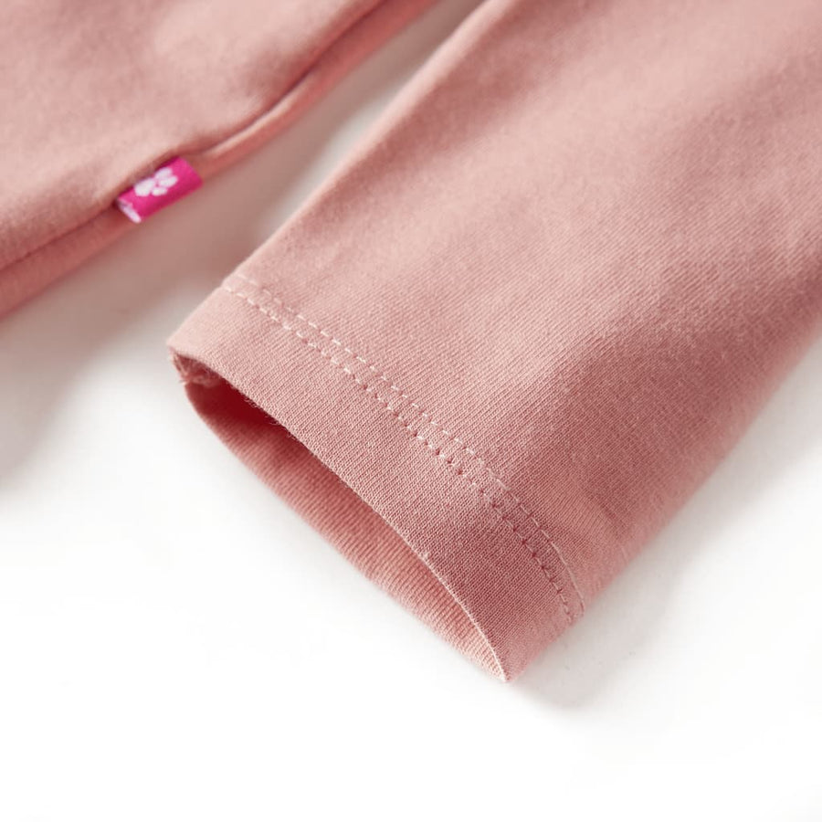 Kindershirt met lange mouwen 140 lichtroze lichtroze