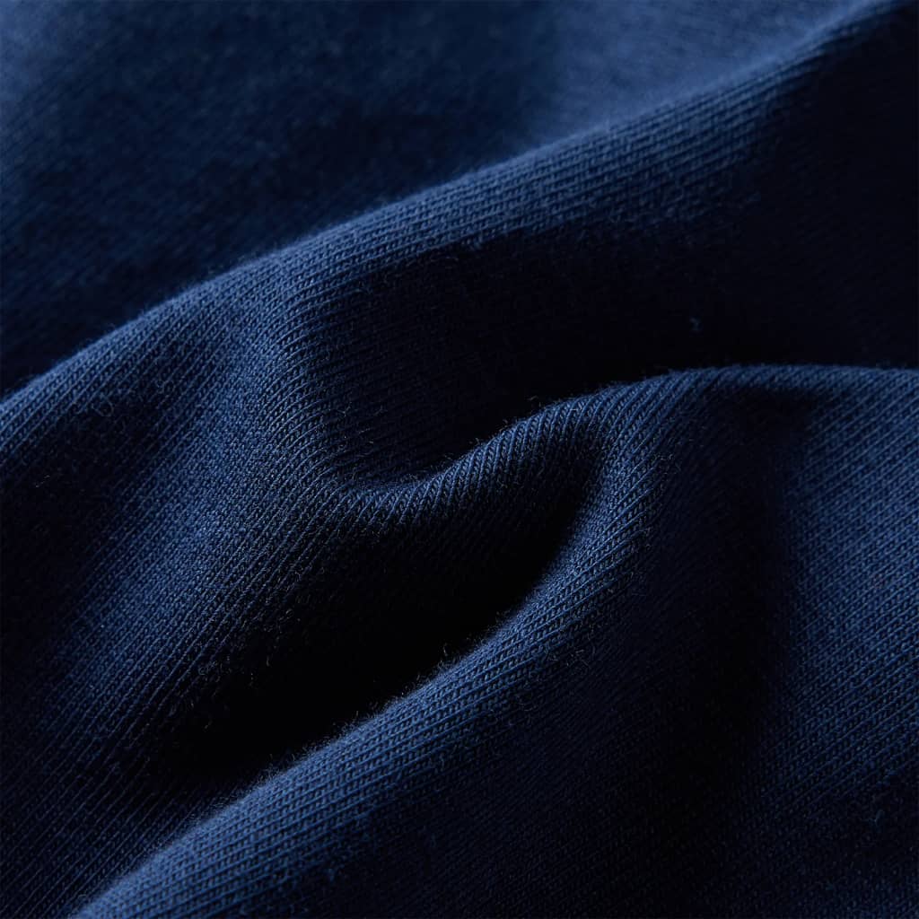 Kindershirt met lange mouwen 140 marineblauw Marineblauw 140
