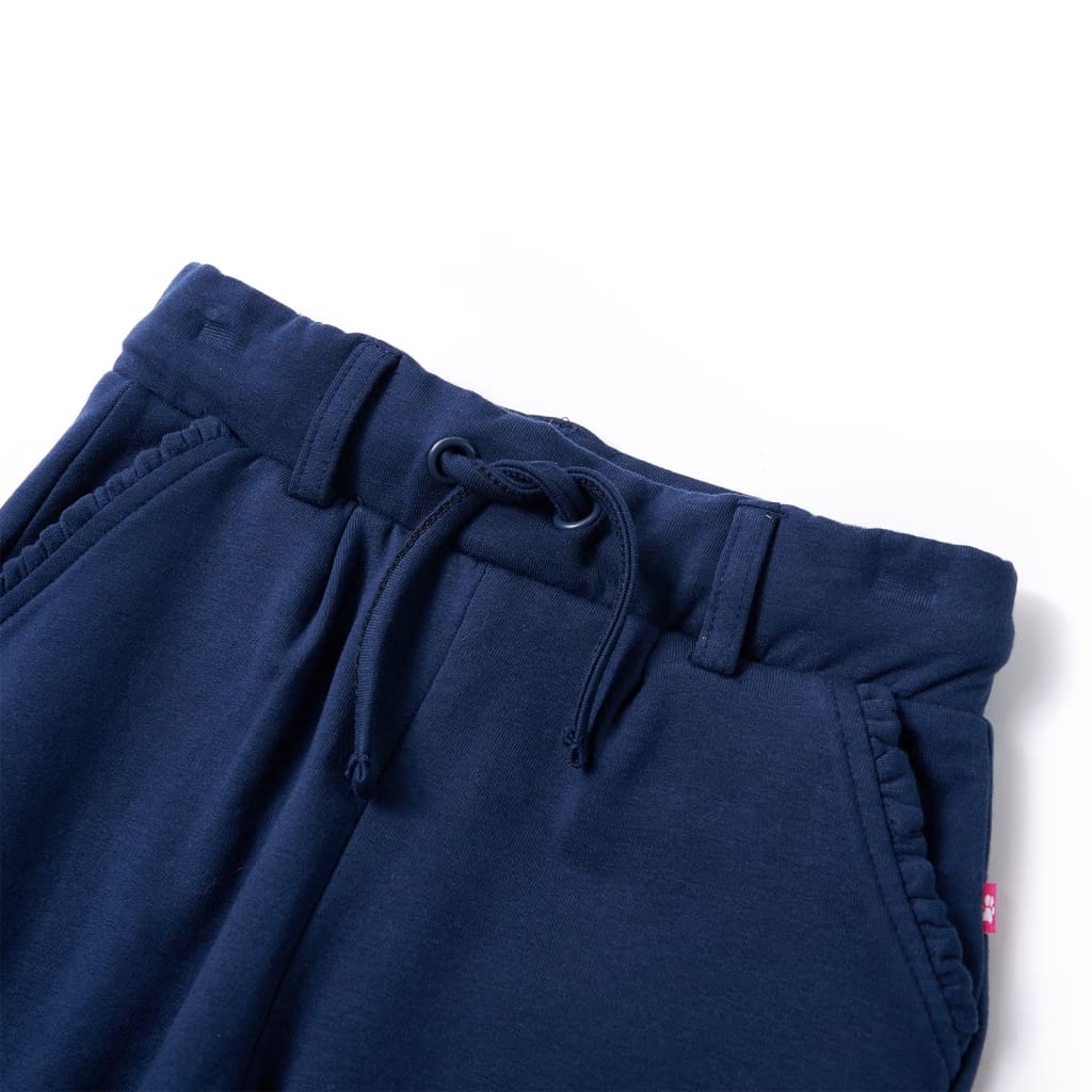 Kinderbroek met trekkoord 92 marineblauw 92