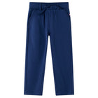 Kids' trousers with drawstring 128 navy blue