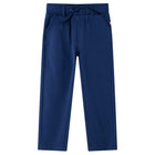 Kids' drawstring trousers 140 navy blue