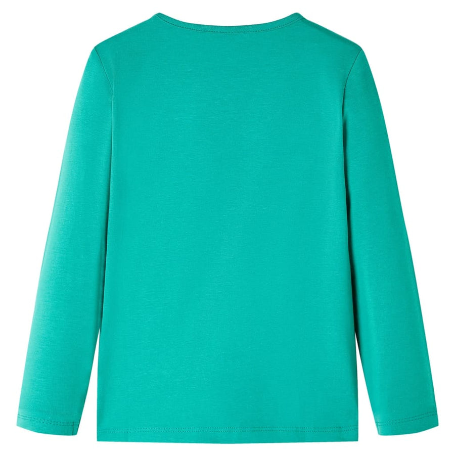 Kindershirt met lange mouwen 104 felgroen Heldergroen 104