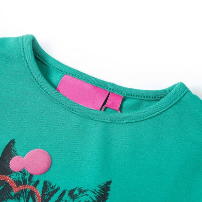 Kindershirt met lange mouwen 104 felgroen Heldergroen 104