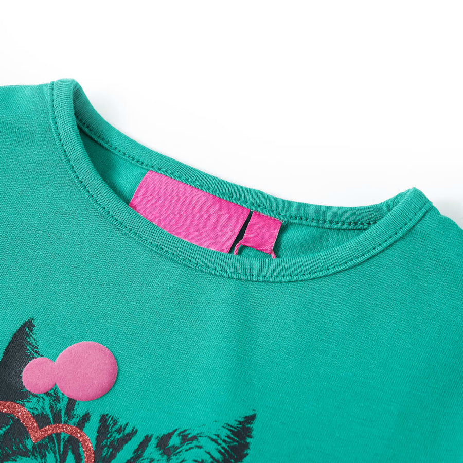 Kindershirt met lange mouwen 104 felgroen Heldergroen 104