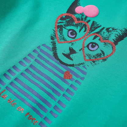 Kindershirt met lange mouwen 104 felgroen Heldergroen 104