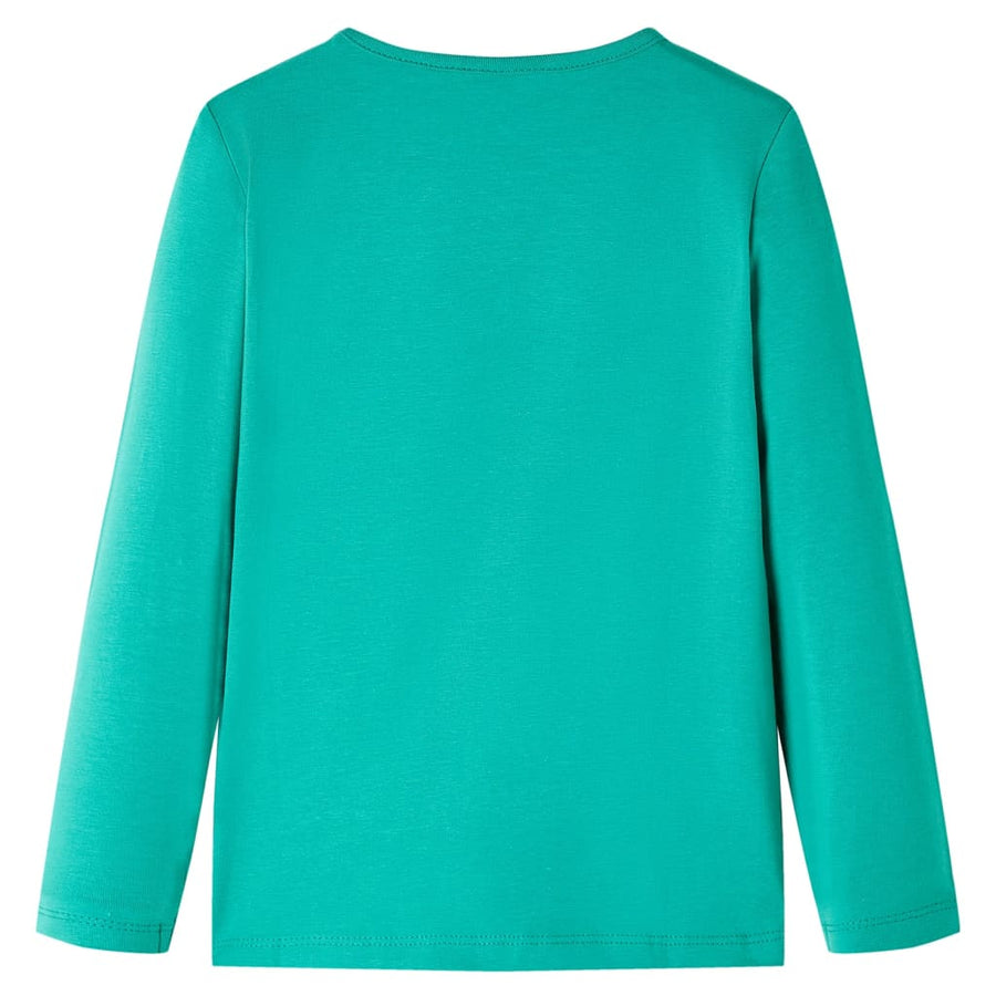 Kindershirt met lange mouwen 116 felgroen Heldergroen 116