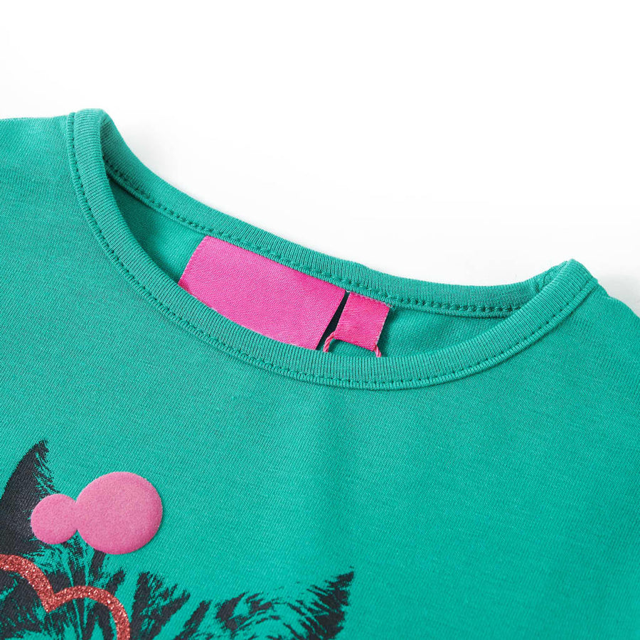 Kindershirt met lange mouwen 116 felgroen Heldergroen 116