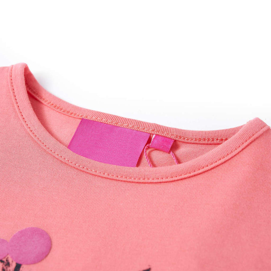 Kindershirt met lange mouwen 104 roze Roze
