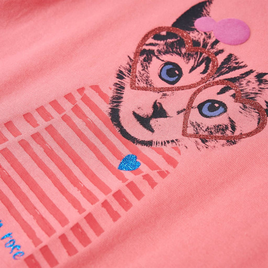 Kindershirt met lange mouwen 128 roze Roze