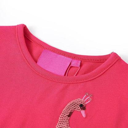 Kindershirt met lange mouwen 104 felroze Roze